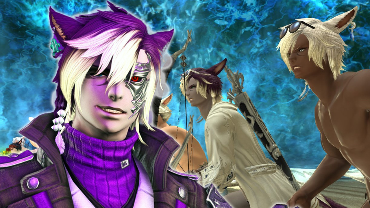 Final Fantasy XIV: Cat-boy players meet for the alliance raid – only in swim trunks
