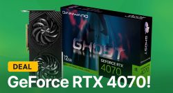 GeForce RTX 4070 wqhd-Grafikkarte Angebot