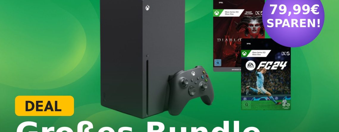 Geniales Bundle zum Bestpreis auf Amazon: Xbox Series X + Diablo IV & EA SPORTS FC 24