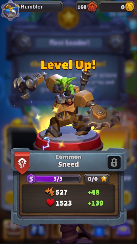 Warcraft Rumble Level Up