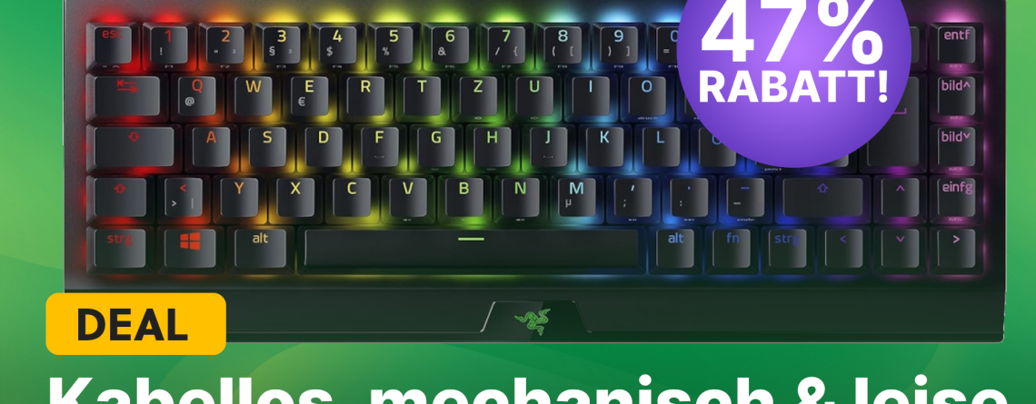 Neuer Bestpreis: Razer BlackWidow V3 Mini Gaming-Tastatur jetzt im Amazon-Angebot