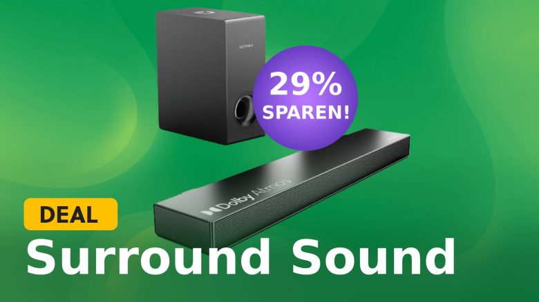 Soundbar mit 3D Surround Sound bei Amazon im Preisfall