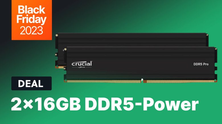 Crucial Pro RAM: DDR5-Power jetzt fast um 50% zur Black Friday Woche bei Amazon reduziert