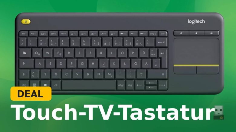 Logitech K400 Plus: Besondere TV-Tastatur ohne Kabel jetzt fast 50 Prozent günstiger bei Amazon