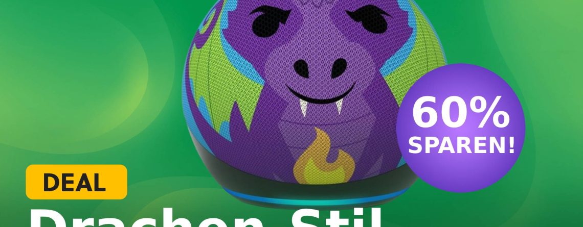 Echo Dot im magischen Drachen-Design kostet nun 60% weniger bei Amazon