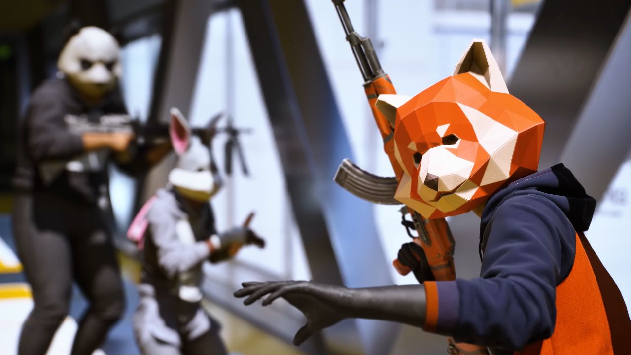 The Finals: Gruppe erstellen und mit Freunden spielen. Titelbild mit Charakteren aus the Finals mit Tiermasken auf.