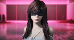 Once Human Gameplay Trailer Screenshot Mädchen mit Augenbinde