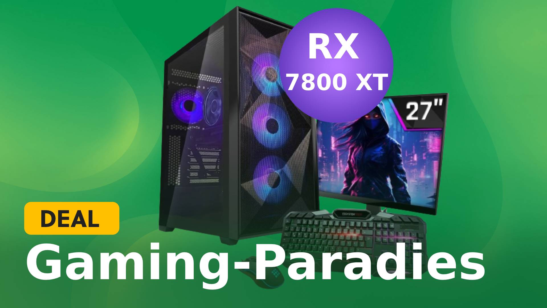 Komplett-Gaming-PC mit RX 7800 XT: Ein unverzichtbares Angebot bei Amazon