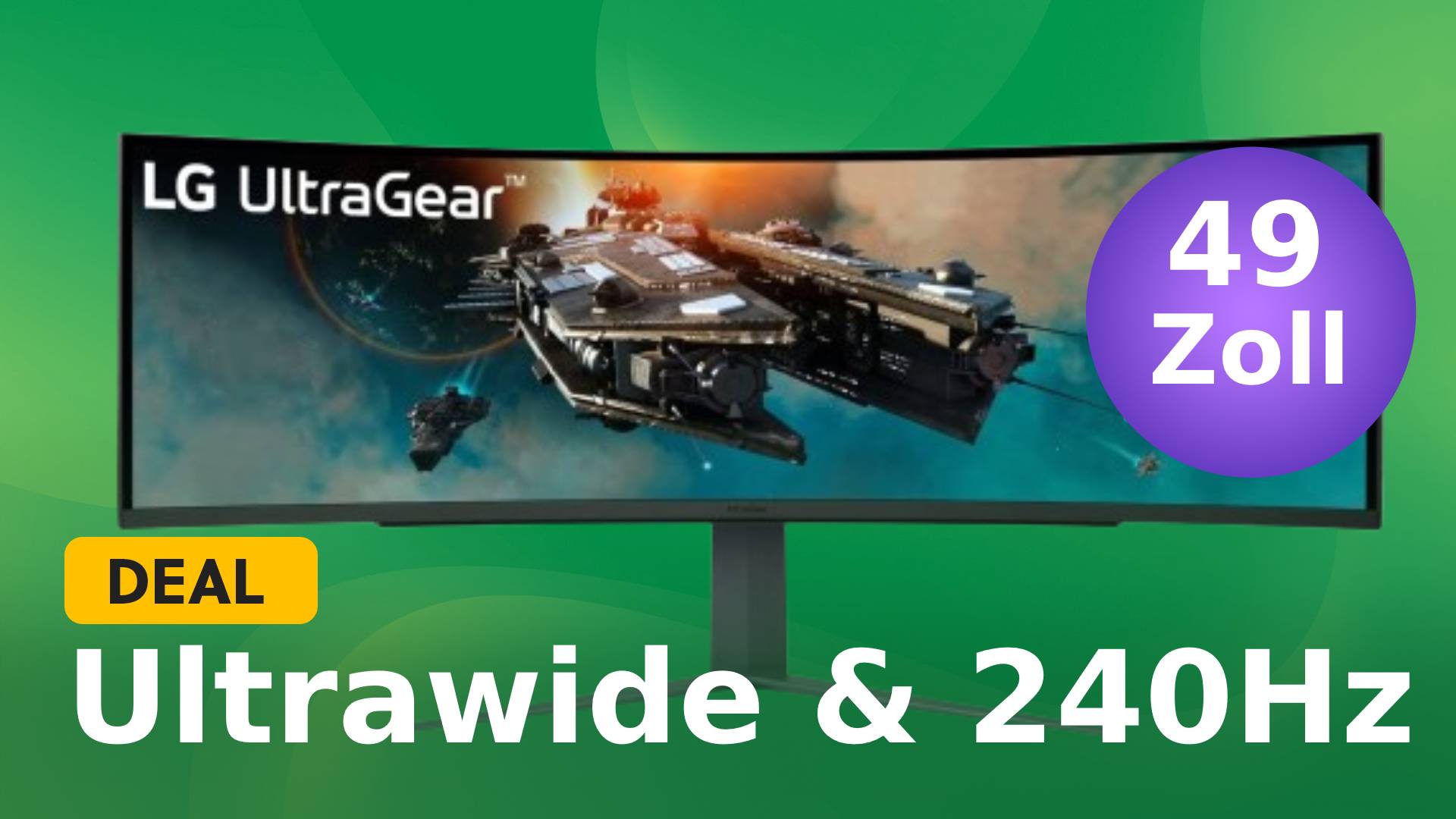 49-Zoll-Monitor mit 240Hz & Ultrawide-Auflösung zum Knallerpreis bei Cyberport