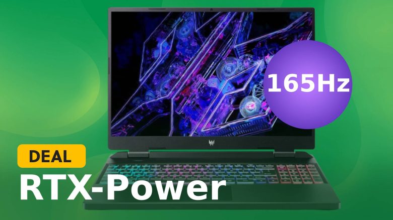 165Hz-Gaming-Laptop im Amazon-Angebot: Selten gibt es solch eine günstige Kombi zwischen einer RTX-40er-Karte & i7-CPU
