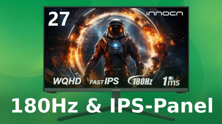 Preis-Leistungs-Knaller bei diesem WQHD-Monitor: Unfassbare 180Hz, IPS-Panel & 27 Zoll bekommt ihr gerade richtig günstig!