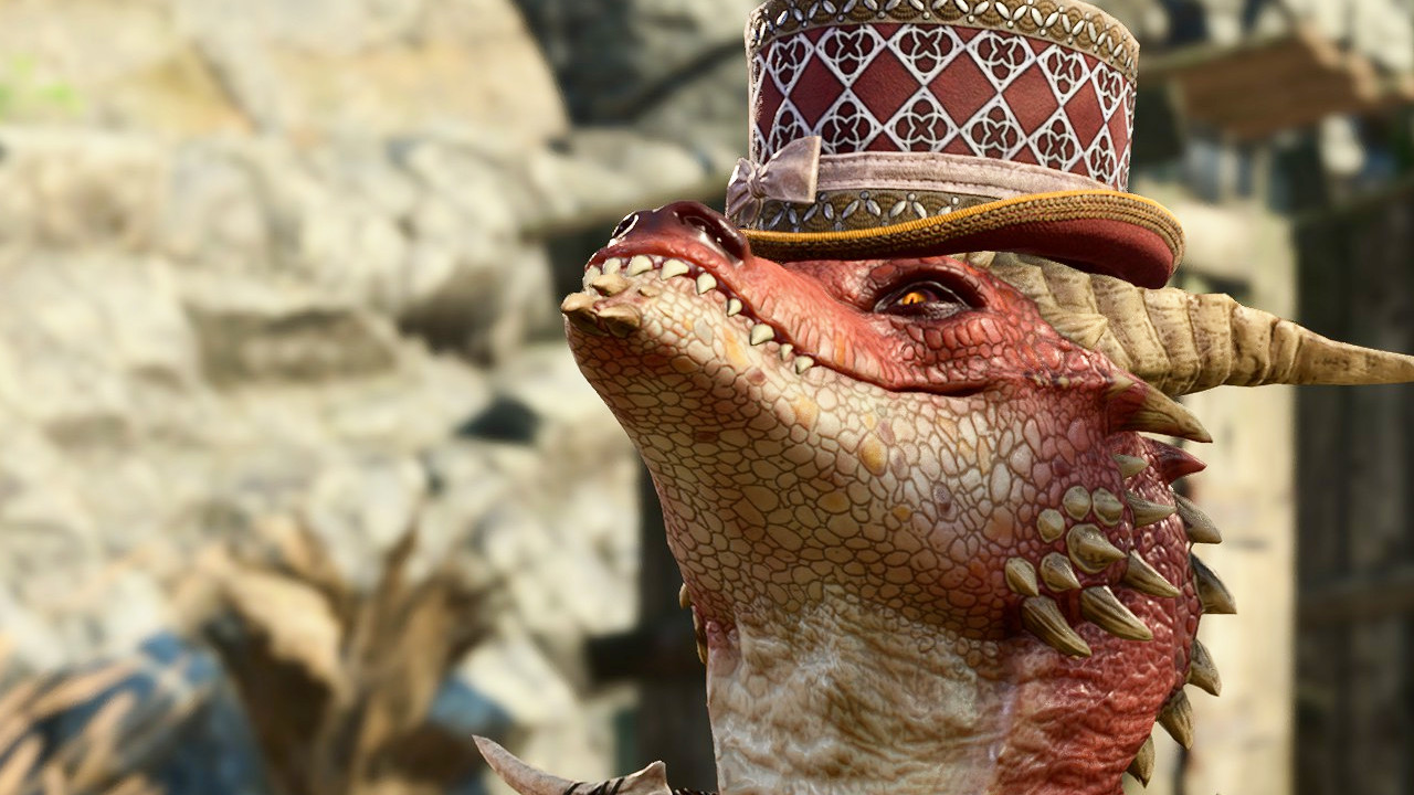 Baldurs Gate 3 Kobold mit Hut lacht titel