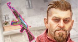 Steam: Glückspilz erhält Skin, den Spieler in CS2 seit 10 Jahren suchen - Könnte damit bis zu 1 Mio. Dollar verdienen - Titelbild zeigt Spielcharakter mit Rotem Schal neben AK-47 Case Hardened mit Blue Gem Muster