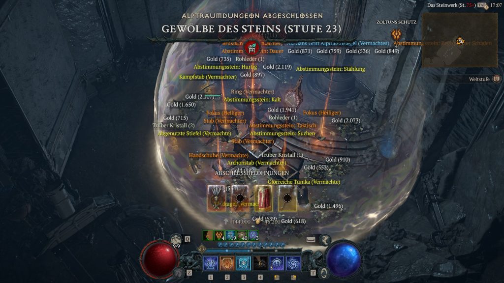 Diablo 4 Gewölbe Ende Loot Explosion