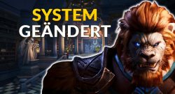 Tarisland ändert umstrittenes System, will verhindern, dass Spieler durch Handel und Handwerk unfaire Vorteile erlangen - titelbild zeigt Tiger-Kriieger Charakter vor Bibliothek