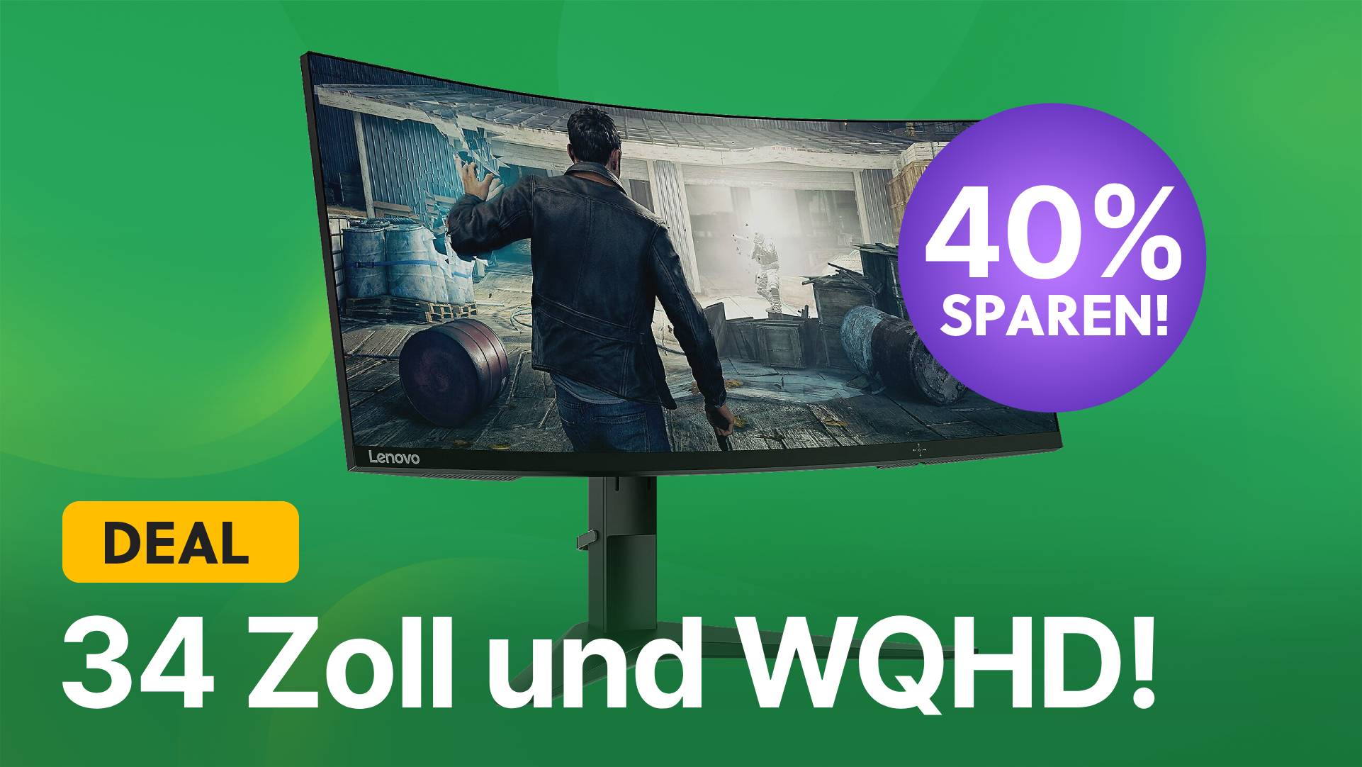Curved-Monitor zum Toppreis: Spart jetzt 200€ auf ein Gaming-Modell mit WQHD und 144Hz