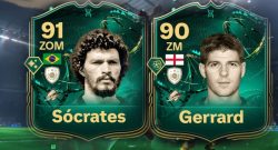 Titel EA FC 24 Icon Evolutions Socrates und Gerrard