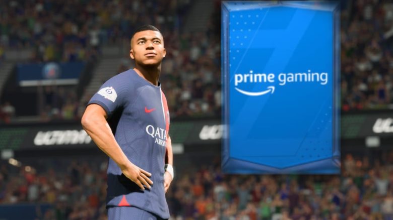 Titel EA FC 24 Prime Gaming Pack wird von Mbappe angeschaut