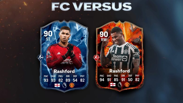 Titel EA FC 24 Versus Eis und Feuer Rashford