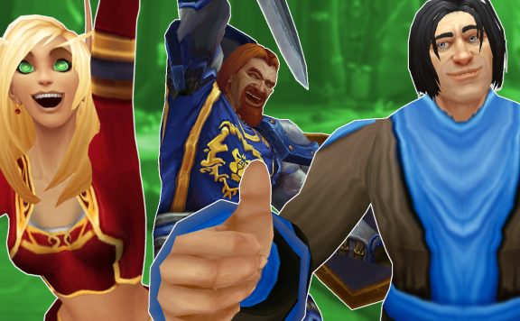 WoW Game Master Yes Blood Elf Female Human Male Cheer titel title 1280x720