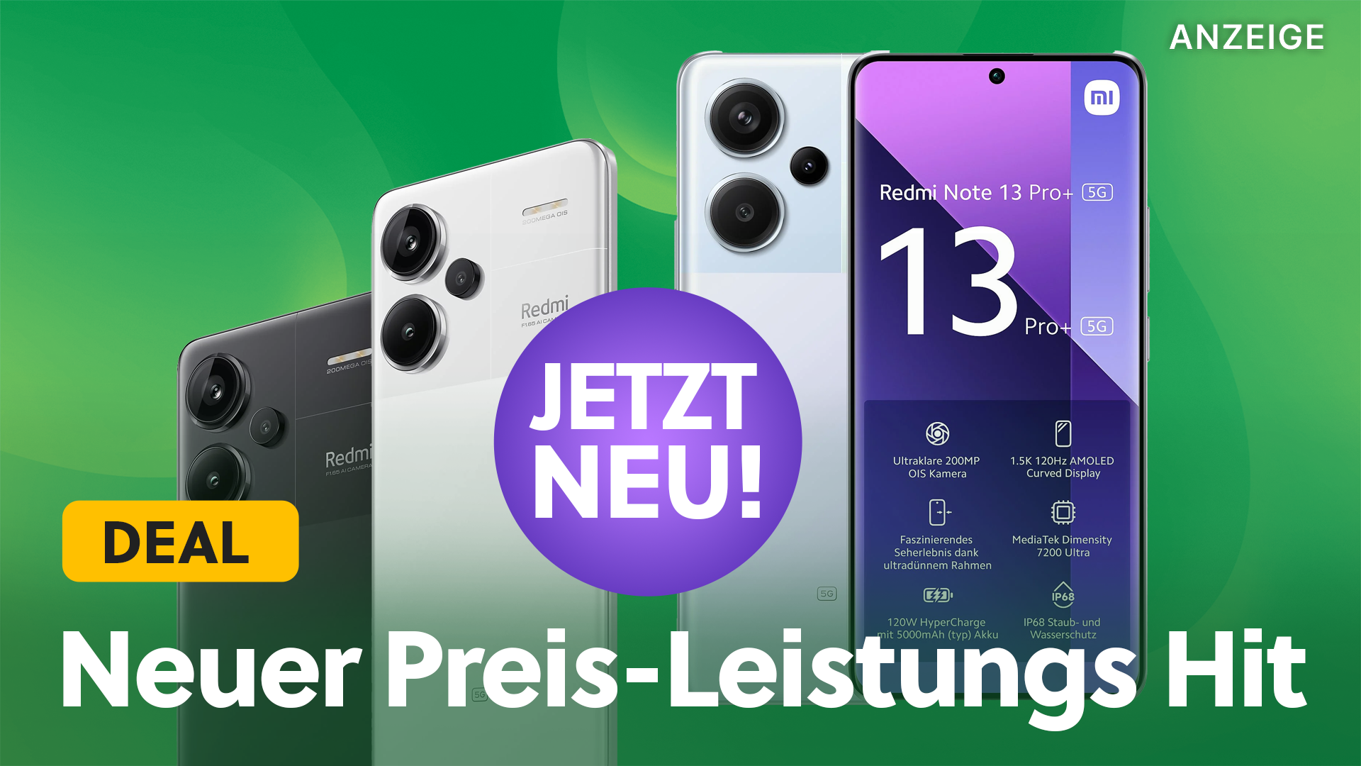 Preis-Leistungs-Kracher: Das Redmi Note 13 Pro setzt neue Maßstäbe für Mittelklasse-Smartphones