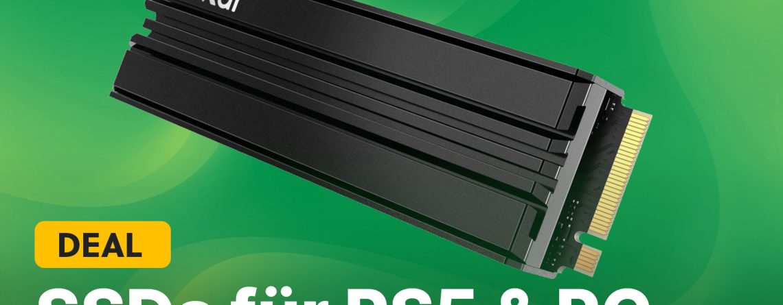 SSDs für PS5 & PC: Bis zu 4TB Speicherplatz und schnelle Ladezeiten – jetzt im Angebot