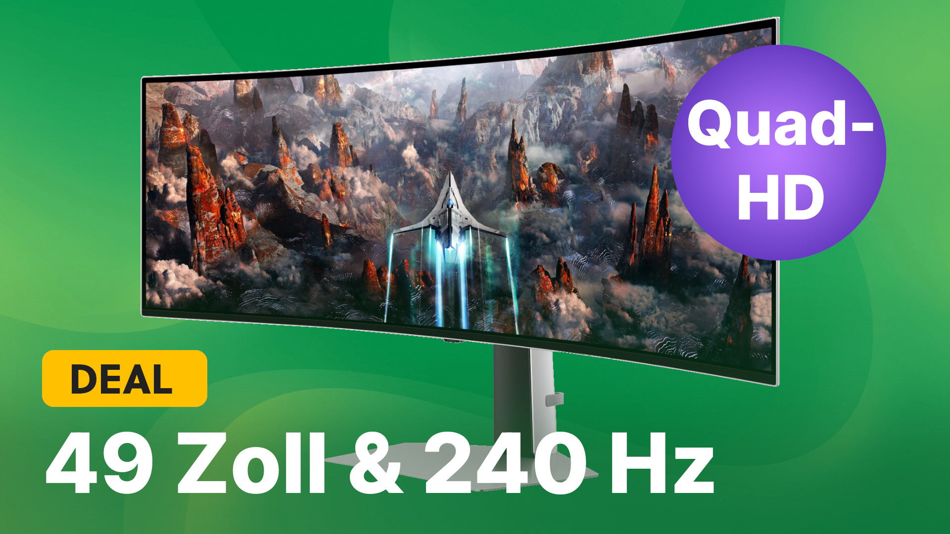 Samsung OLED Ultrawide-Monitor jetzt 420€ günstiger: Verliert beim Zocken und Arbeiten nichts mehr aus den Augen