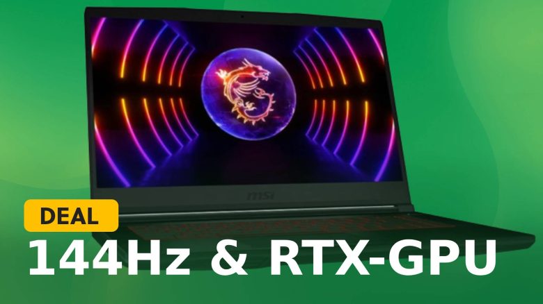 Gaming-Laptop mit RTX-Grafik, 144Hz und i5-CPU jetzt für unter 650€ abstauben