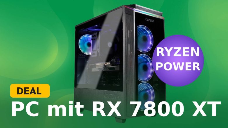 Unschlagbares Angebot: Gaming-PC mit RX 7800 XT & Ryzen 5 7500F Prozessor für AMD-Fans erhältlich!