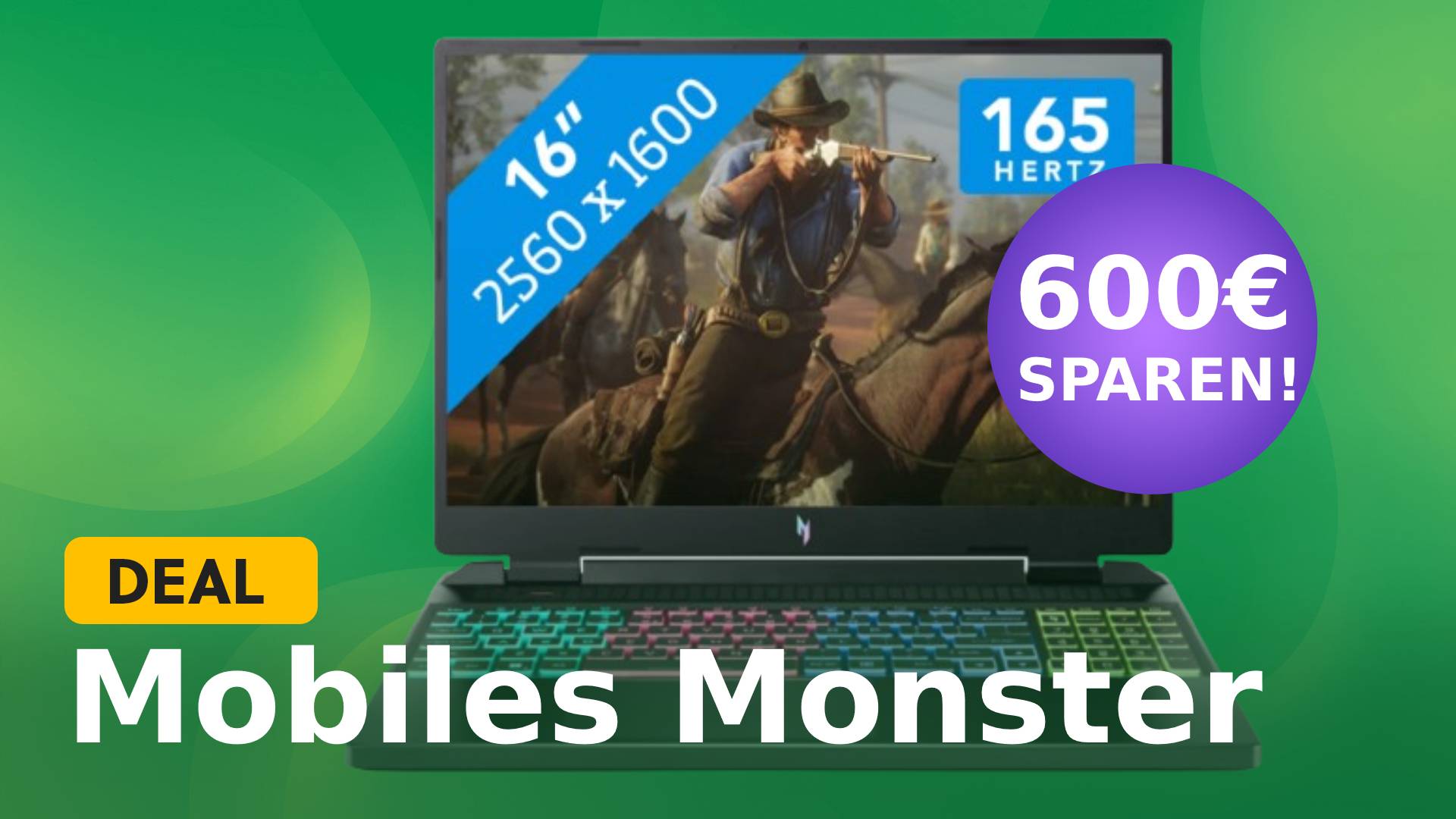 Um 600€ günstiger trotz RTX 4070 & Ryzen 7: Schnappt euch einen Gaming-Laptop mit purer Kraft