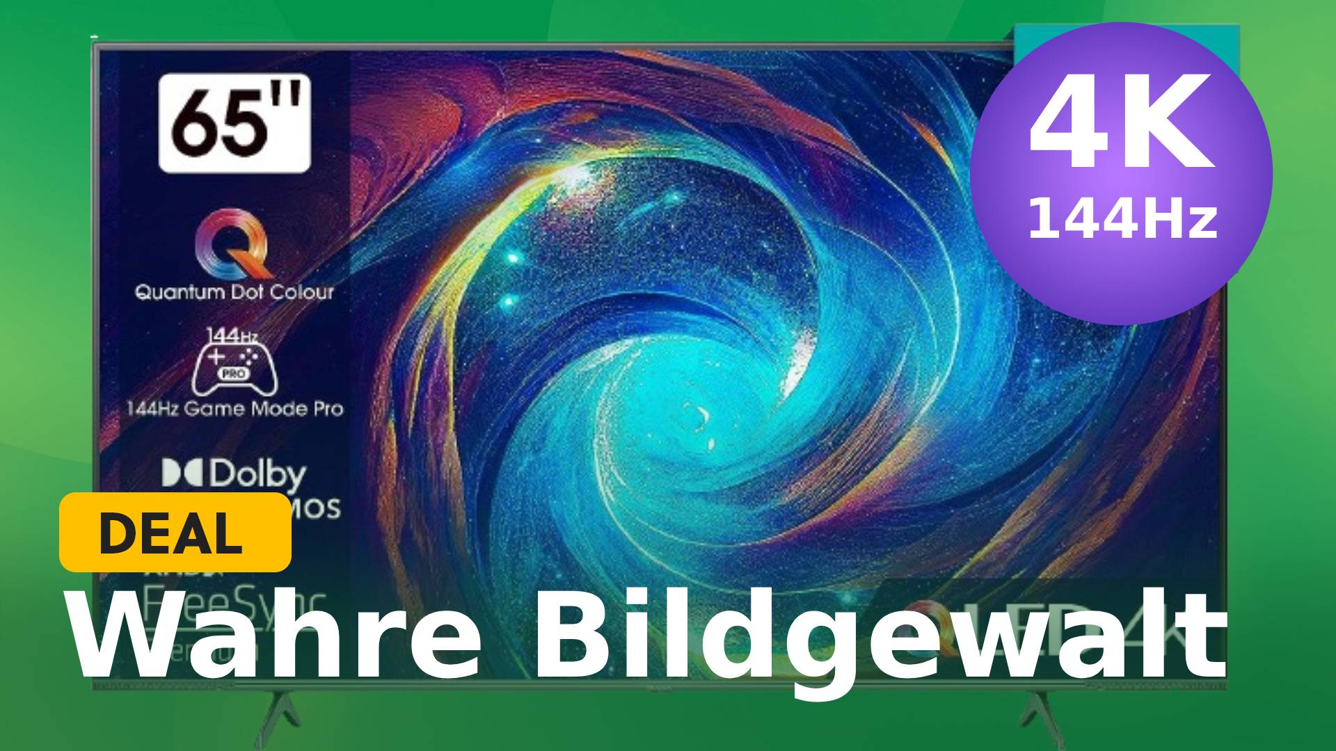 Ein Traum-TV für Konsolenspieler im Angebot drastisch reduziert: 144Hz, Dolby Vision IQ und mehr zum Schnäppchenpreis