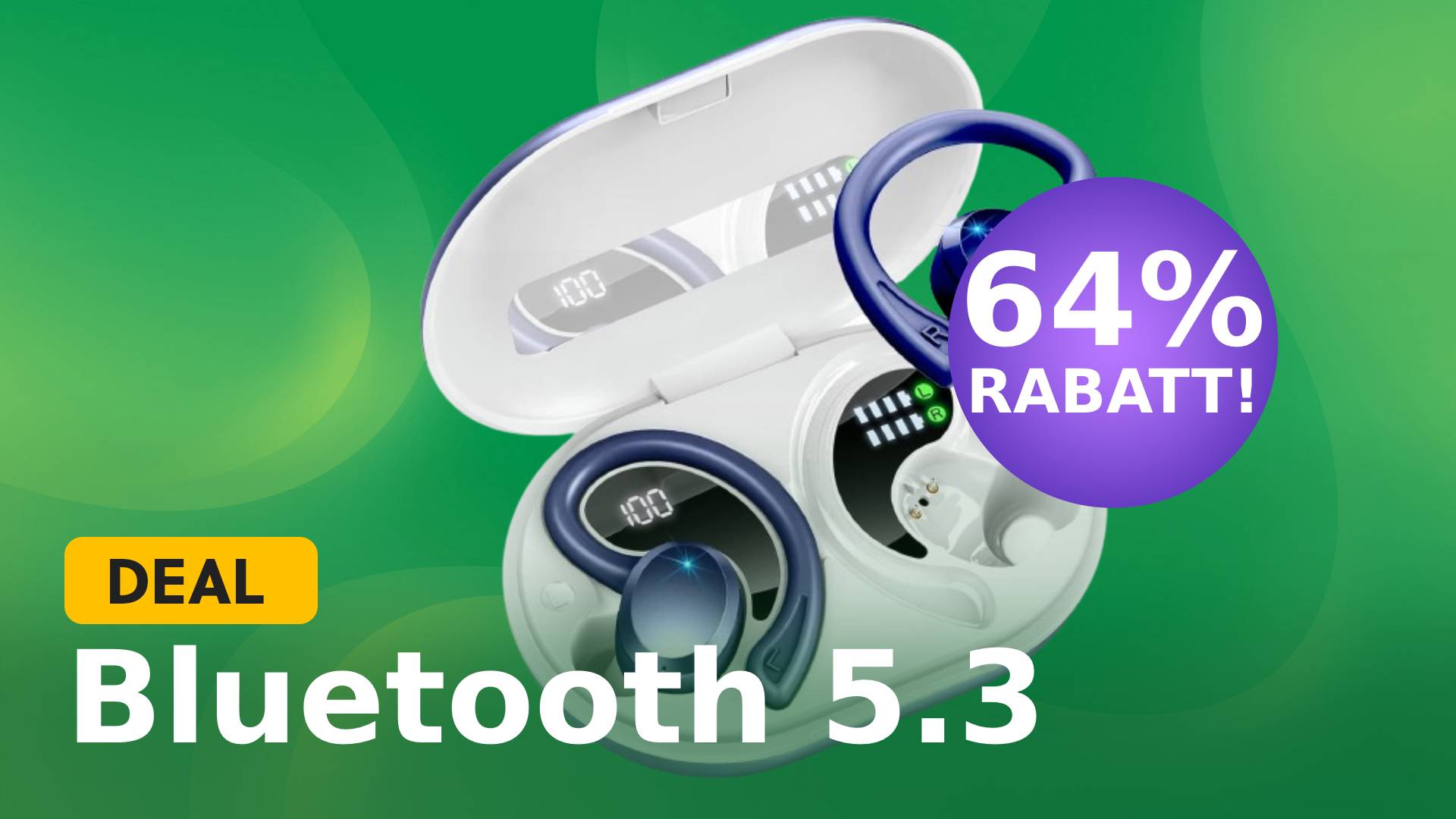 In-Ear-Kopfhörer mit Bluetooth 5.3 und wasserdichten Schutzfunktionen um satte 64% bei Amazon reduziert