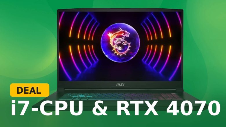 RTX 4070,144Hz & i7-CPU: MSI Gaming-Laptop ist jetzt supergünstig verfügbar