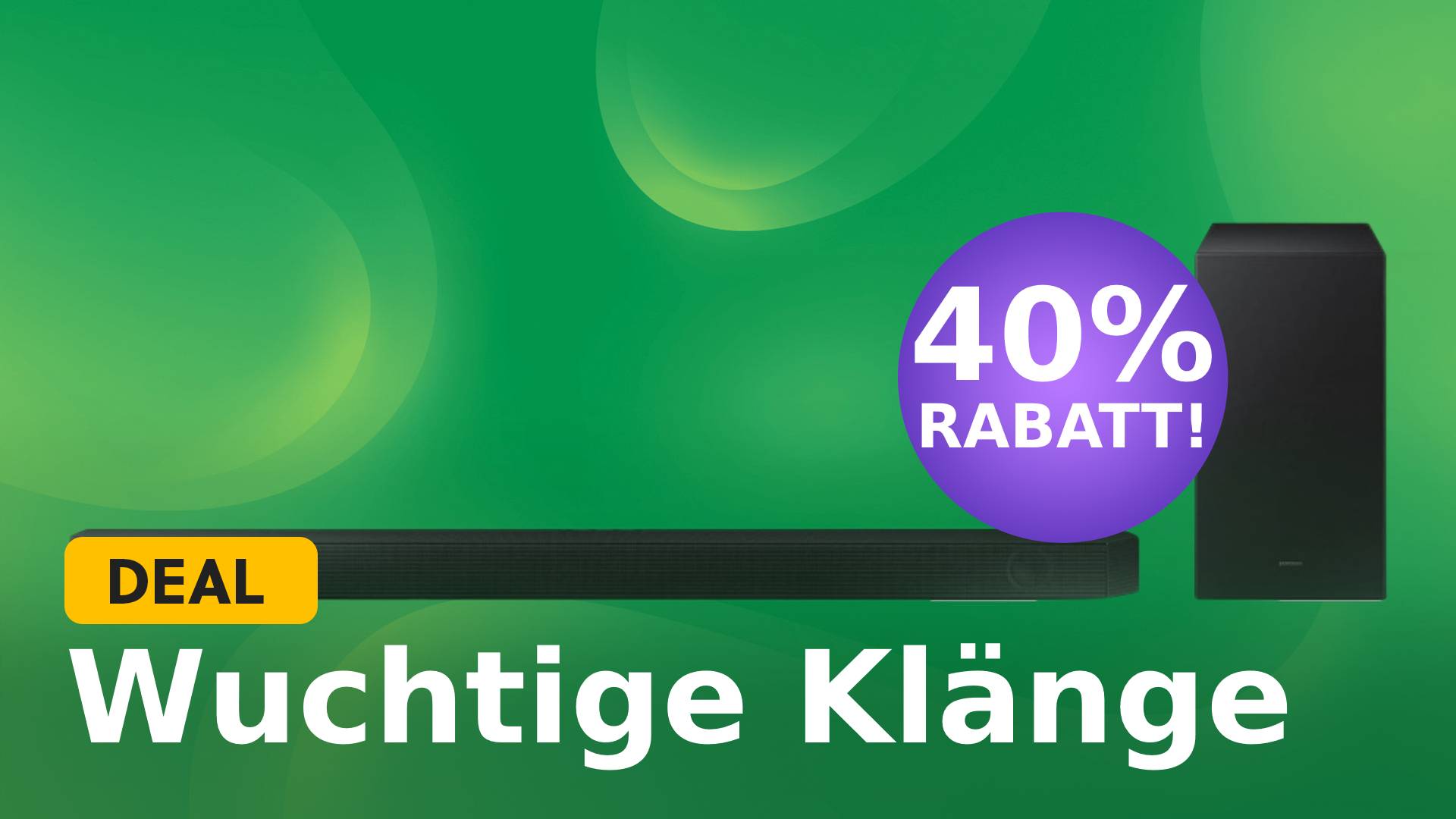 Samsung-Soundbar mit immersiver Soundkraft dank Dolby Atmos für 40% weniger bei Amazon schnappen