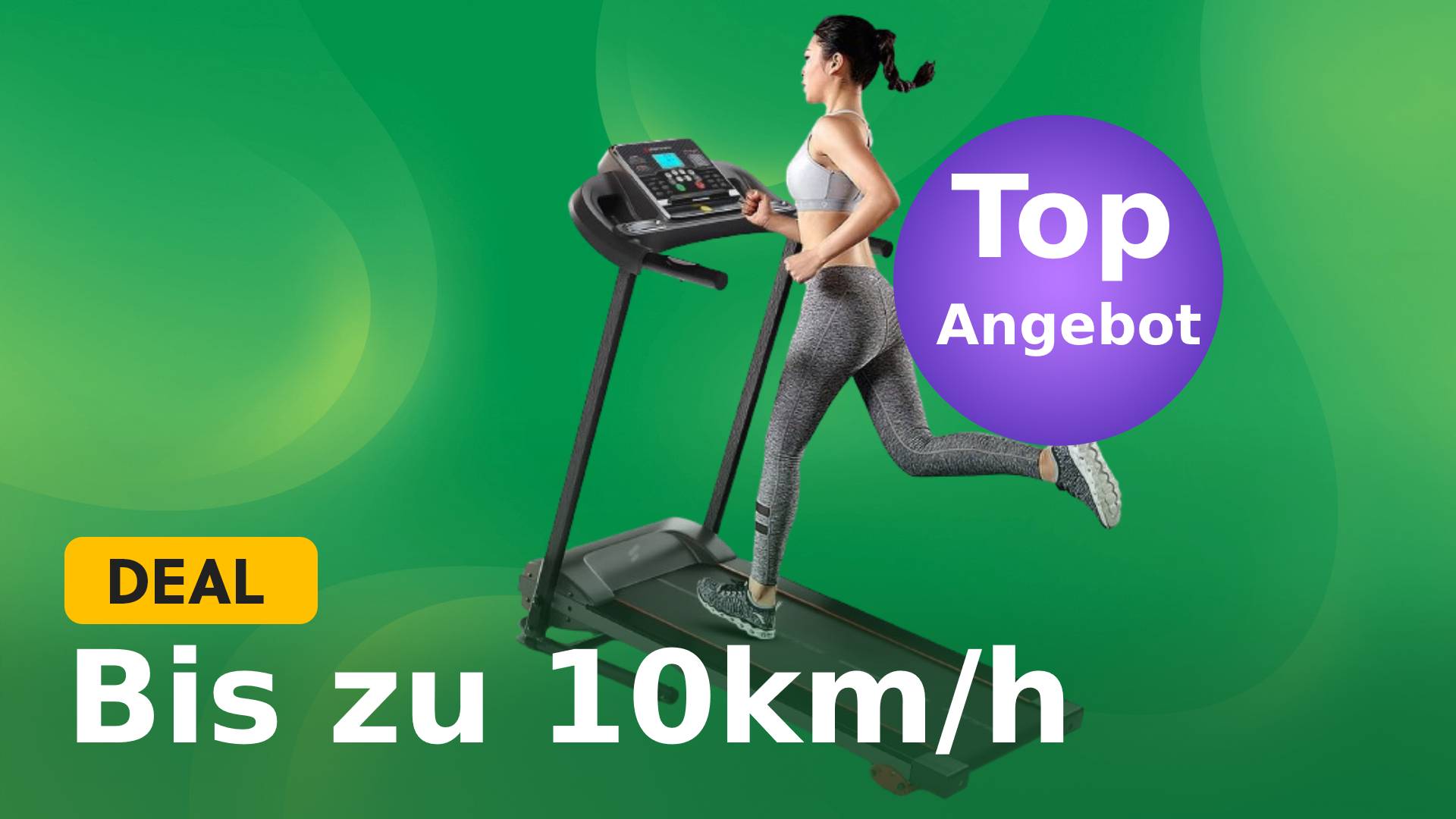 Bis zu 10 km/h & Pulsgurt + 13 Programme: Mit diesem Laufband durchstarten und dafür das erstklassige Angebot bei Amazon nutzen