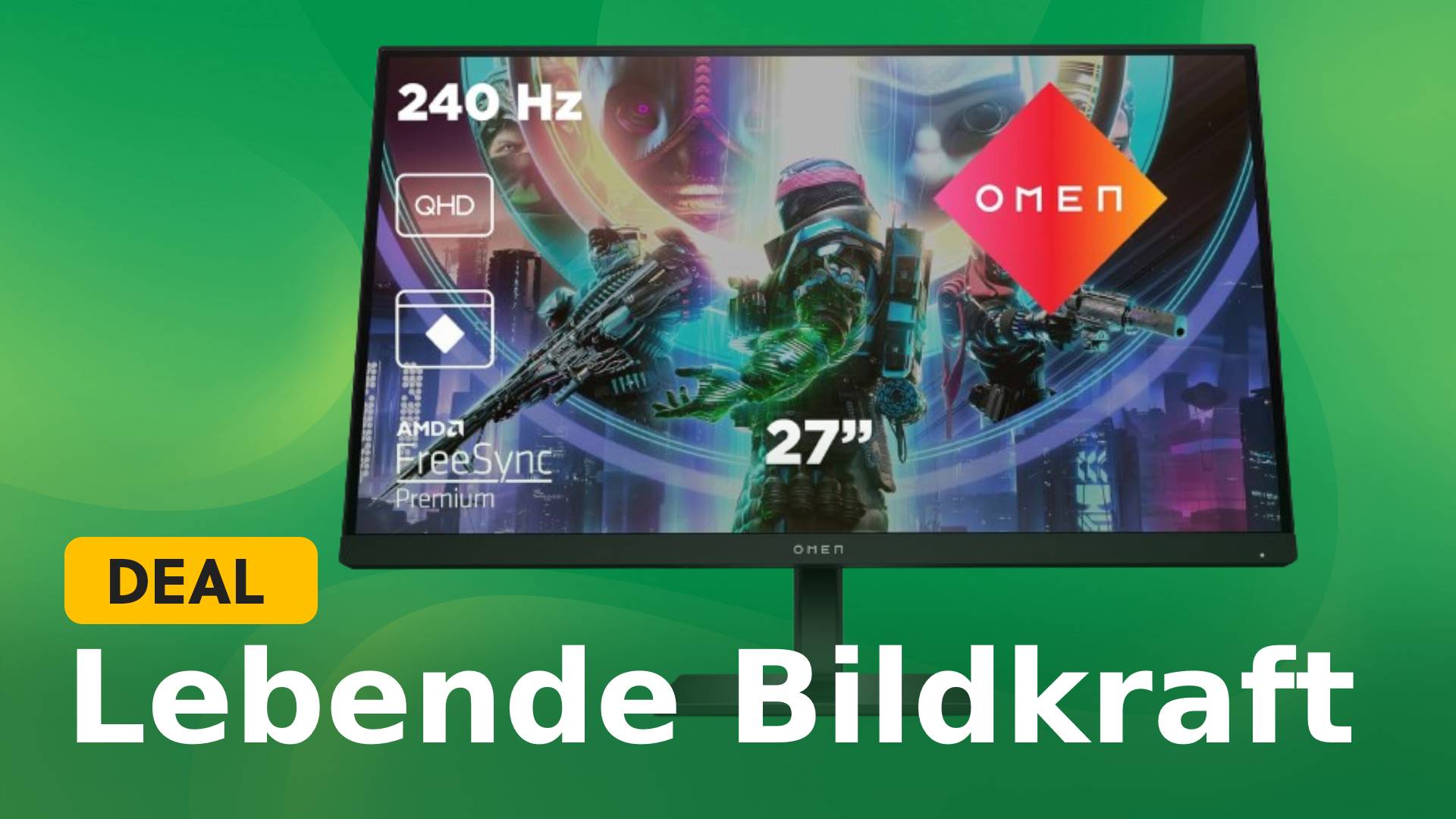 Superscharfer WQHD-Monitor mit 240Hz bei Amazon stark rabattiert verfügbar