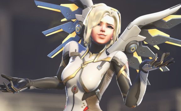 Overwatch Mercy Shrug no pulse emote titel title 1280x720