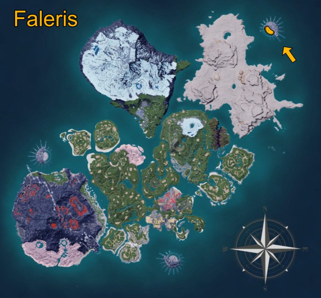 Palworld Faleris Map Location