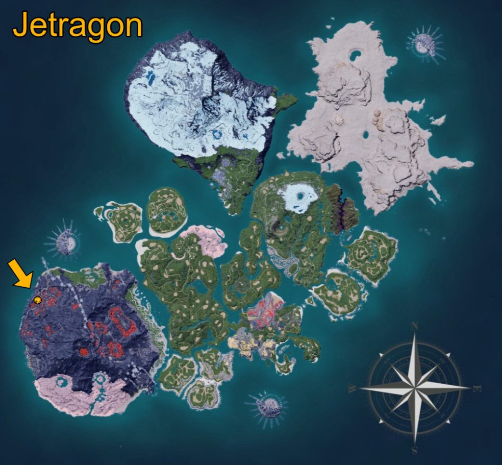 Jetragon Map Location
