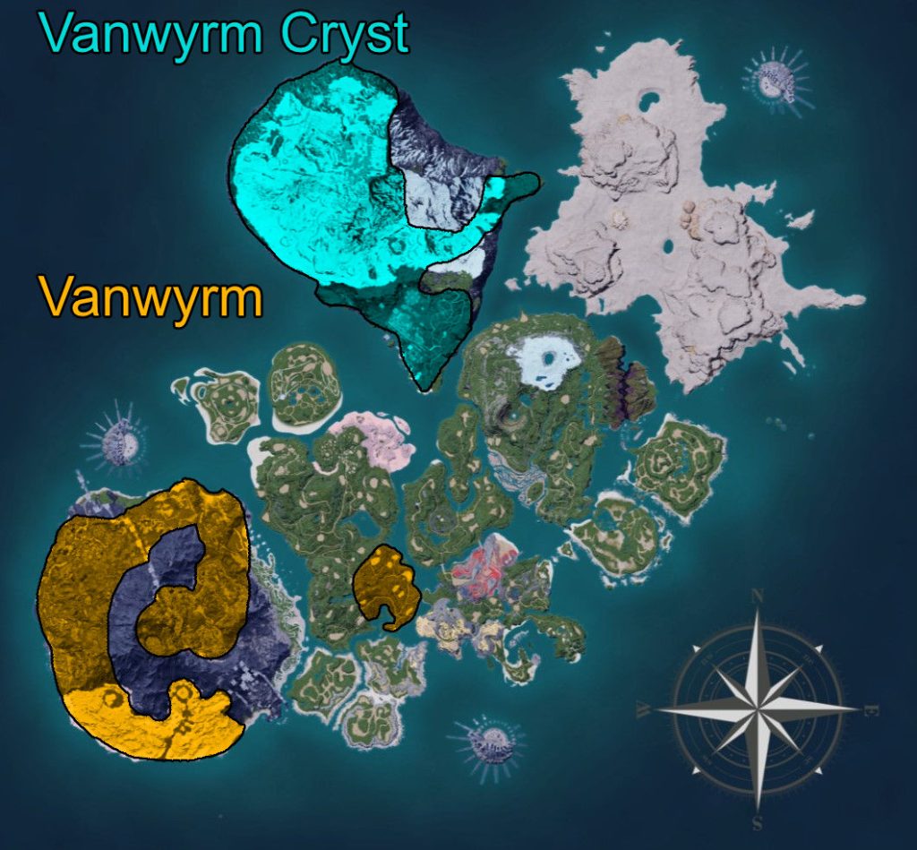Palworld Vanwyrm Map Location
