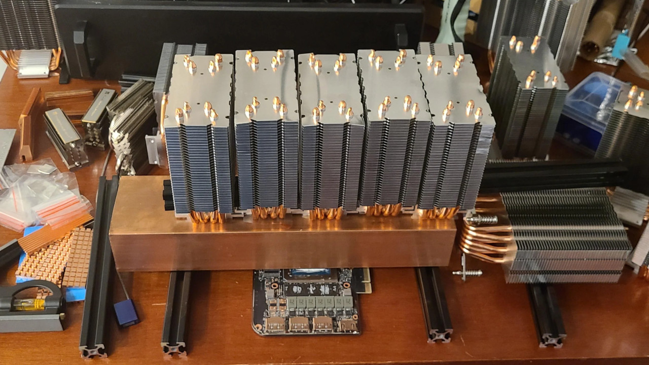 Spieler will Nvidia-Grafikkarte mit einem riesigen Kupferblock kühlen – Andere erklären, warum das keine gute Idee ist