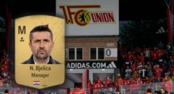 Titel EA FC 24 Bjelica Manager-Karte vor Union Berlin Stadion
