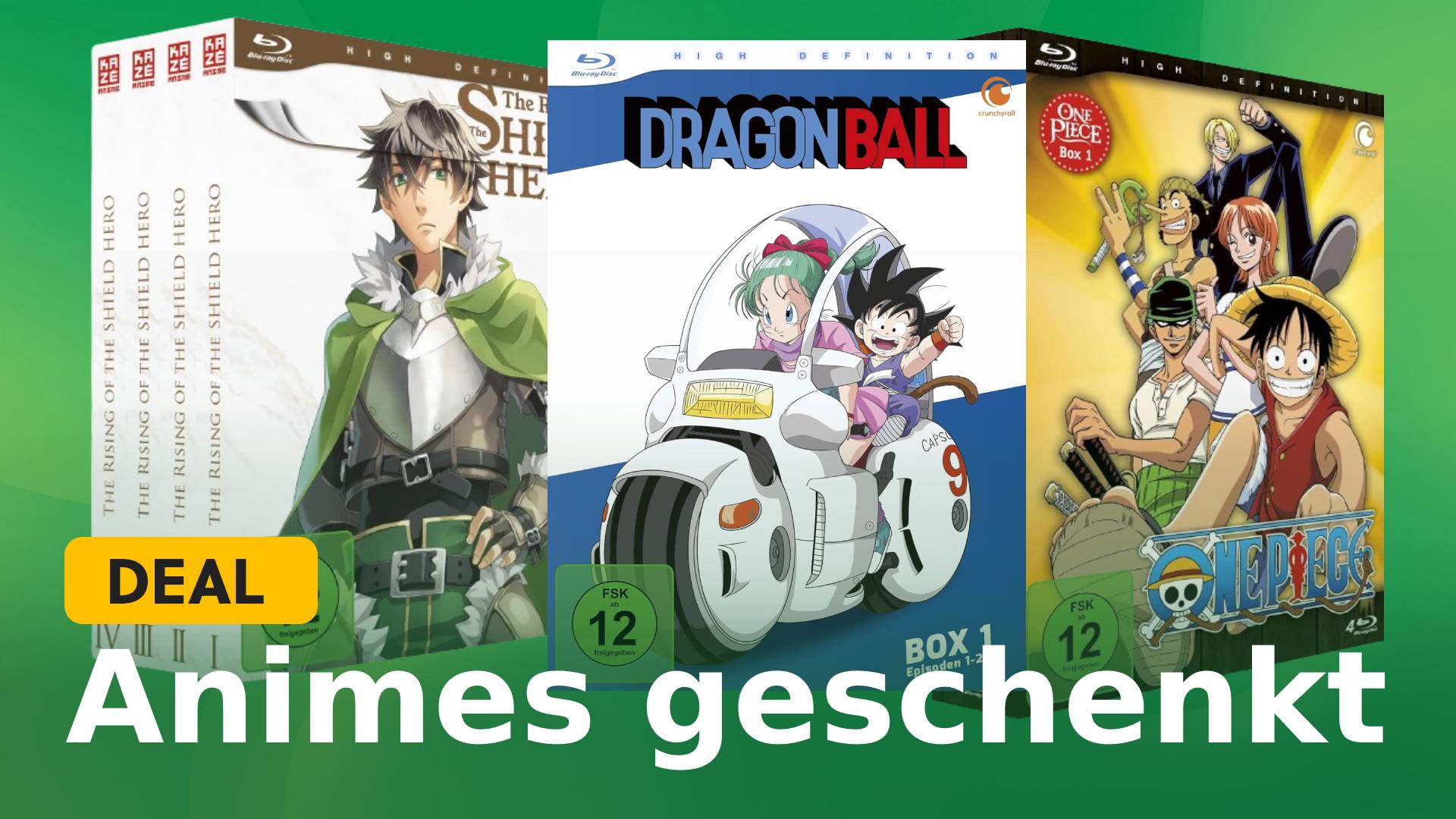 Von One Piece bis Dragon Ball: Schnappt euch jetzt starke Anime-Hits in der 3-für-2-Aktion bei Amazon