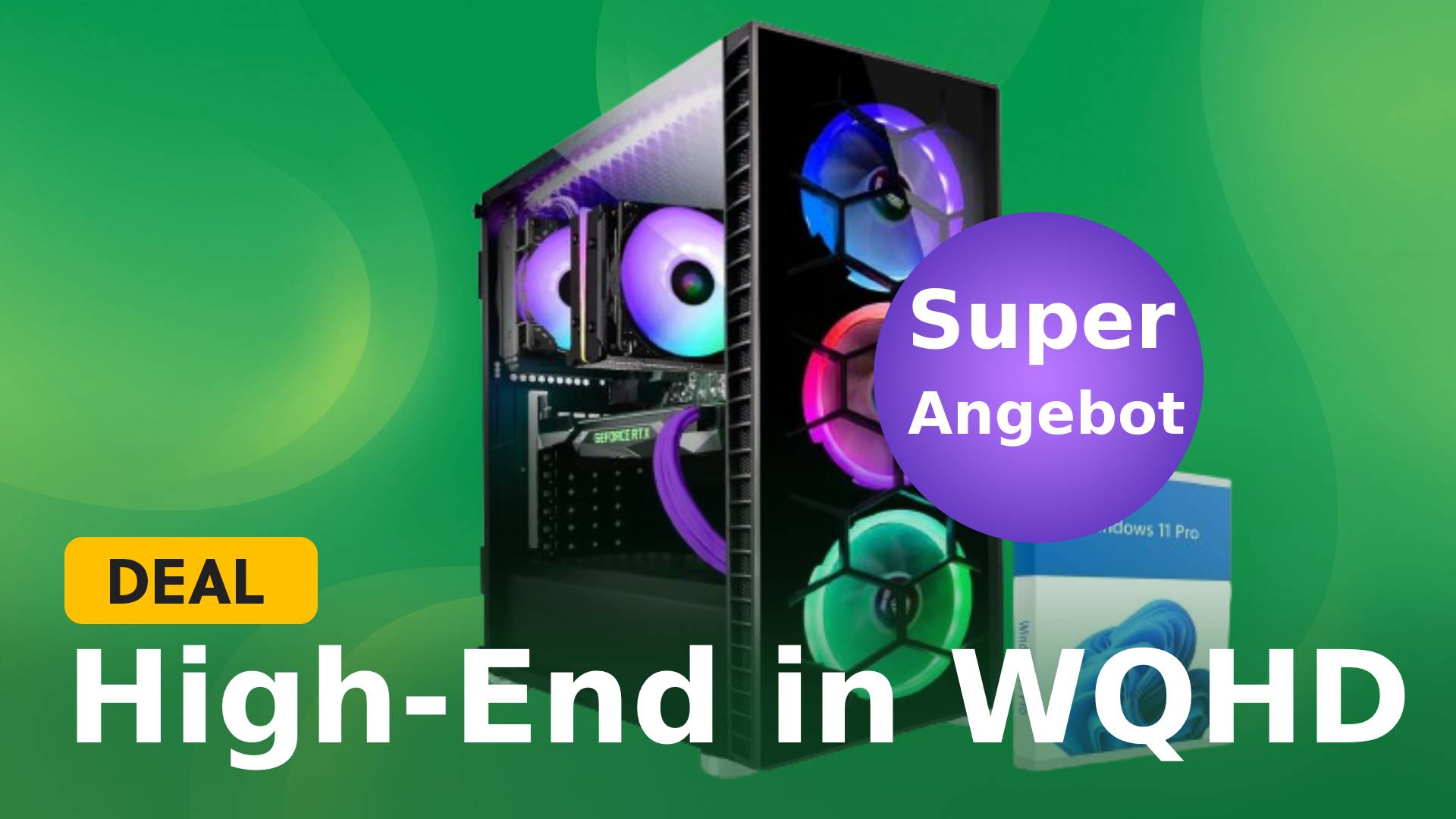 High-End-Details in einer WQHD-Auflösung! Gaming-PC mit RTX 4070 kostet nur etwas mehr als 1300€