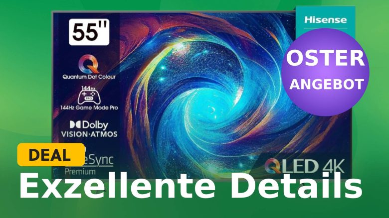 Ein hervorragendes Oster-Angebot bei Amazon! 4K-Smart-TV mit 144Hz & Dolby Vision IQ