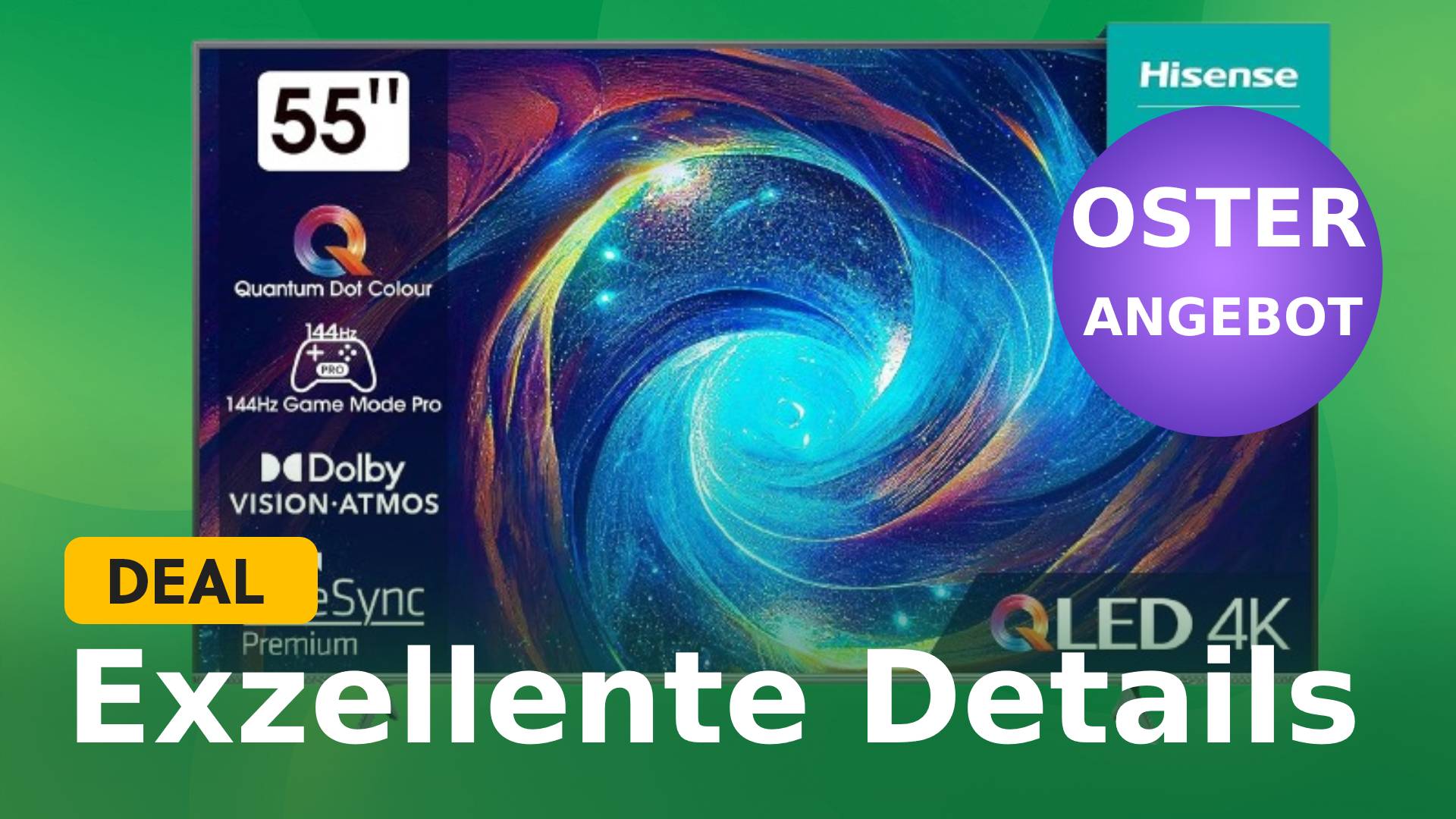 Ein hervorragendes Oster-Angebot bei Amazon! 4K-Smart-TV mit 144Hz & Dolby Vision IQ