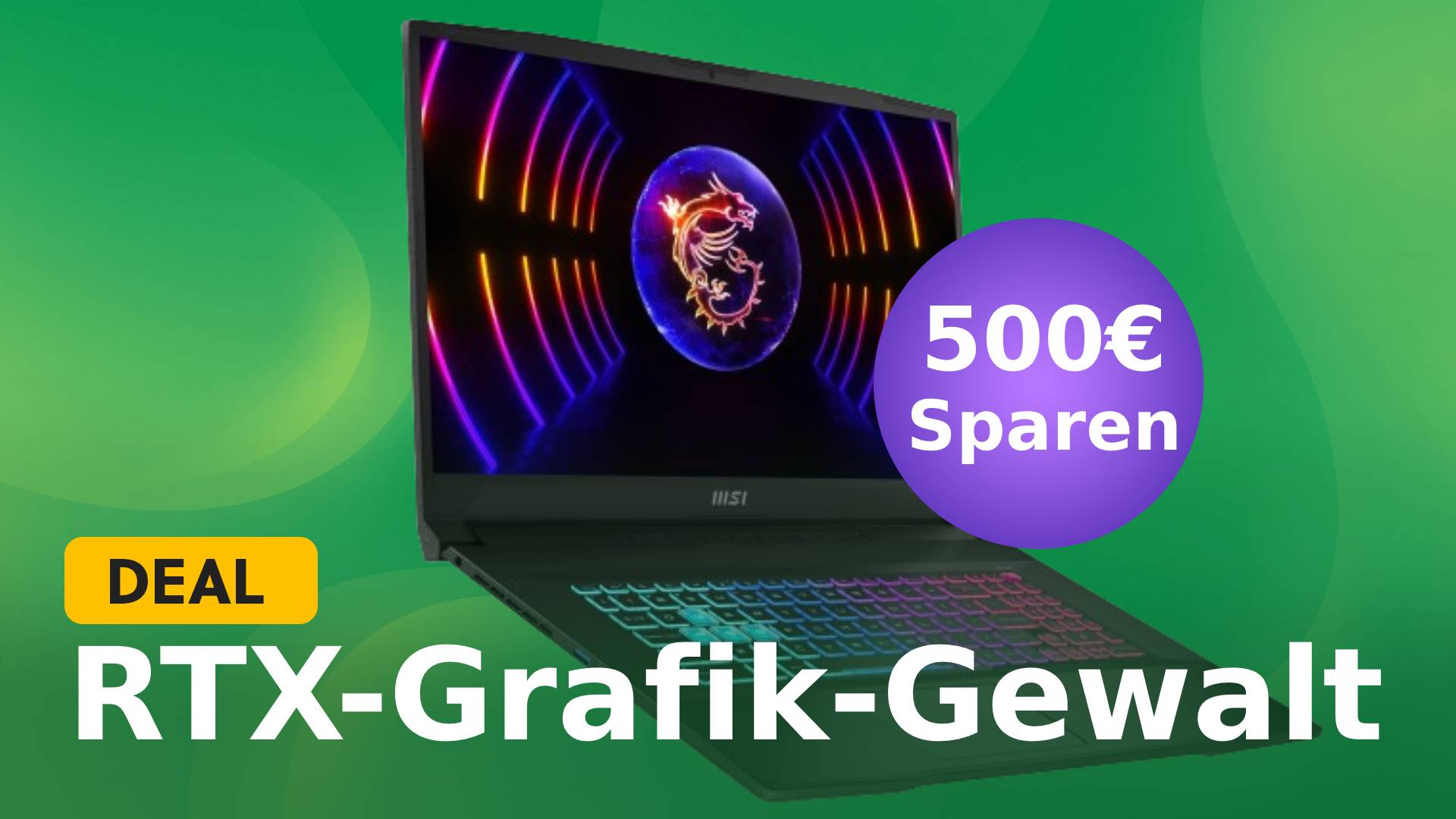 Ein Gaming-Laptop mit der RTX 4070 & Turbo-Boost-CPU von bis zu 4,7GHz – eine synergetische Supergewalt im Tiefstpreis