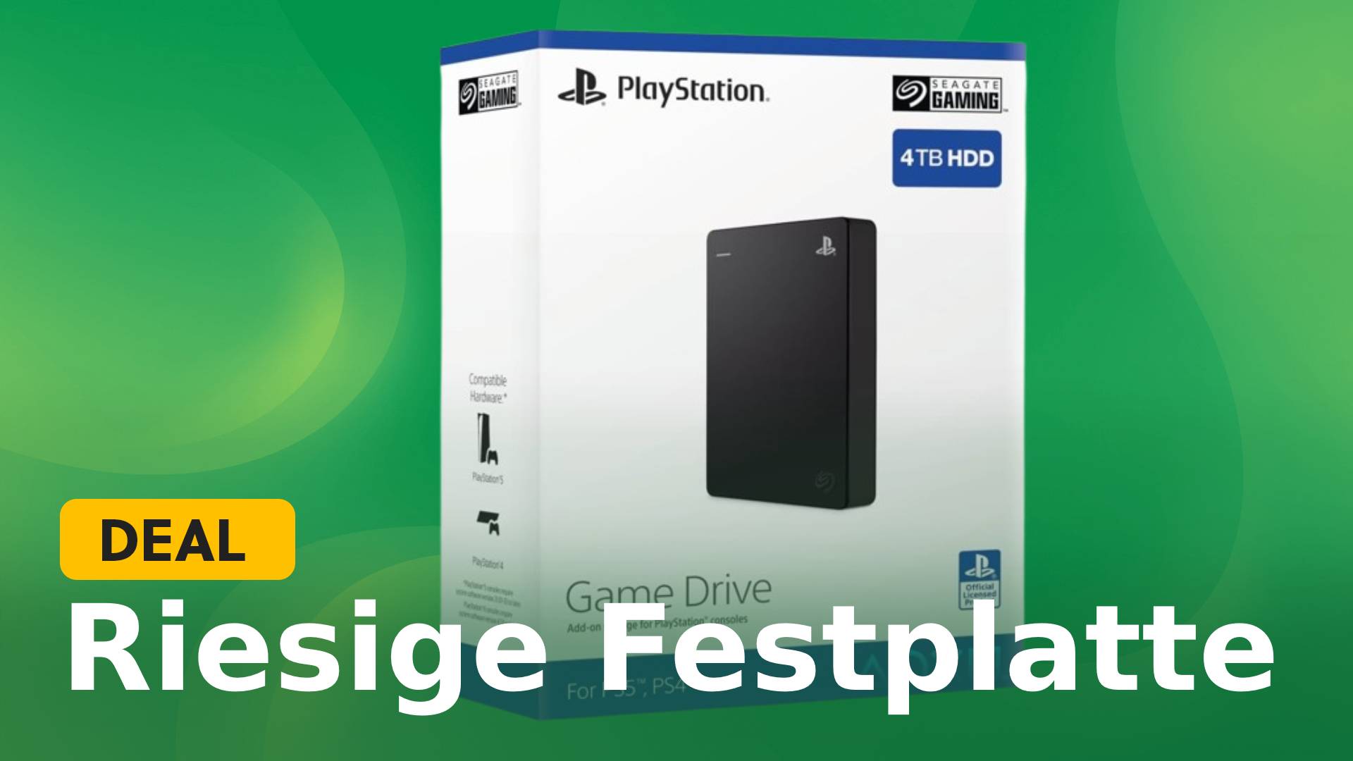 Riesige Festplatte für die PlayStation-Konsolen dank des Amazon Spring Sales enorm bei Amazon reduziert