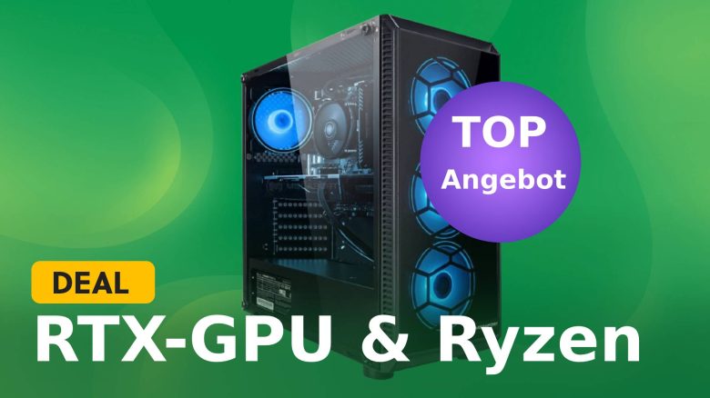 Gaming-PC mit RTX-Grafik & Ryzen-CPU für weit unter 1.000€: Endlich wieder günstig zocken!