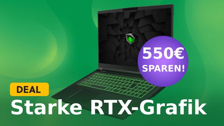 Phänomenaler Gaming-Laptop mit RTX-Grafik-Kraft & Intel Core i7 Prozessor für 550€ weniger